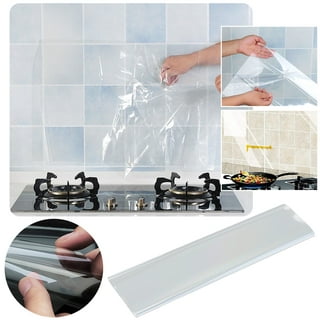 Geyee Clear Wall Protector Contact Paper Self Adhesive  Removable Film Oil Proof Waterproof Sticker Plastic Foil Backsplash Heat  Resistant Wallpaper for Kitchen Furniture Door Scratch Dog(256 Inch): Home  & Kitchen