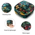 thumbnail image 3 of Tropical Plants Pattern Sanitary Napkin Storage Bag, Zipper Menstrual Cup Pouch Feminine Menstruation First Period Pads Holder for Girls Women Ladies, 3 of 6