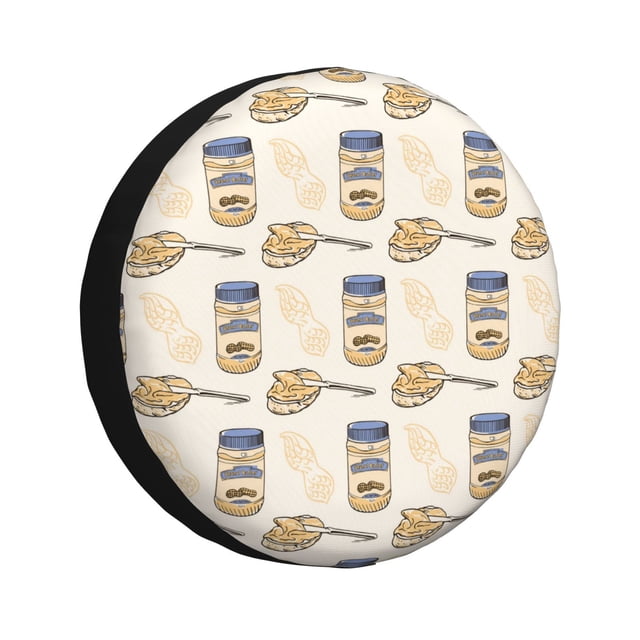 Fotbe Peanuts Funda de Llanta de Repuesto con Estampado, Engrosada, Ajuste Universal para Jeep, Remolque, RV, SUV, Camión-14 inch
