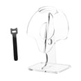 thumbnail image 3 of Quzzie Desktop Headphone Stand Acrylic Holder Sturdy Storage Rack Antislip Base Stable Design Cable Management Suitable for Office Gaming Room Workspace Transparent, 3 of 8
