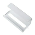 thumbnail image 1 of Cubierta para soporte de caja de pañuelos, caja de almacenamiento de pañuelos montada en la pared debajo del gabinete, hogar y Blanco, 1 of 9