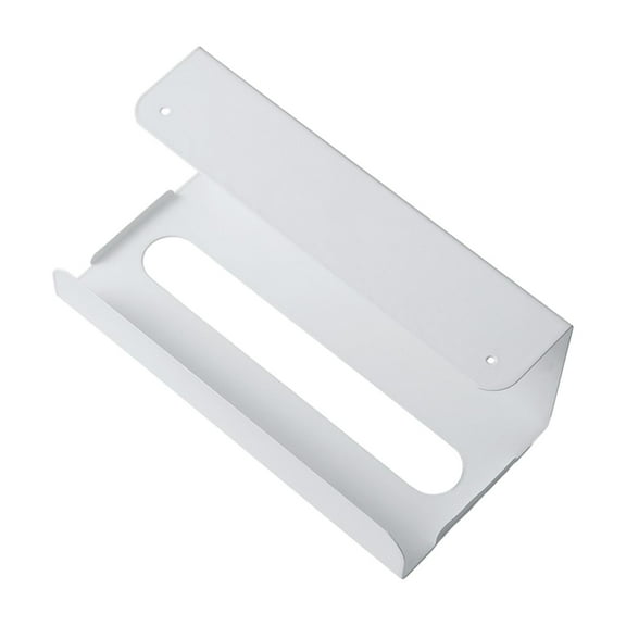 FashionCha Tissue Box Holder Cover, Wall Mounted Tissue Storage Box Under Cabinet, Home and White