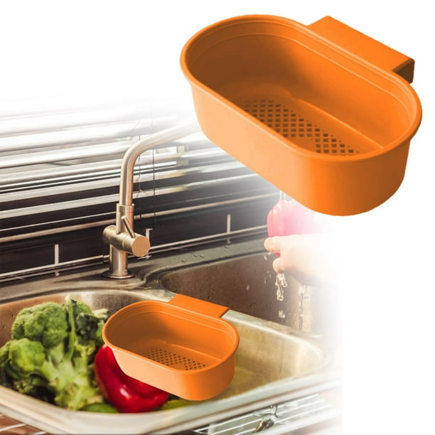 Escurridor de platos de pared para la cocina con organizador, soporte para utensilios y ganchos ajustables para esponjas, cepillos y toallas