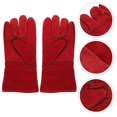 thumbnail image 4 of 1 par de guantes antimordeduras, guantes para alimentar a los loros, guantes protectores para mascotas (rojo), 4 of 4