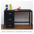 thumbnail image 4 of Space Solutions 3 Drawer Metal File Cabinet with Pencil Drawer Black, 4 of 13
