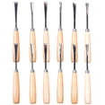 thumbnail image 1 of 12 Pcs Couteaux de Sculpture Professionnels en Bois pour Menuiserie, 1 of 7
