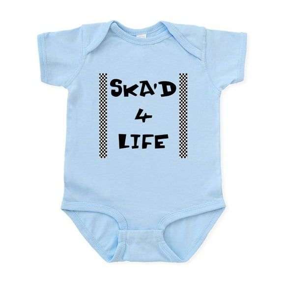 CafePress - Ska'd 4 Life Infant Bodysuit - Baby Light Bodysuit, Size Newborn - 24 Months