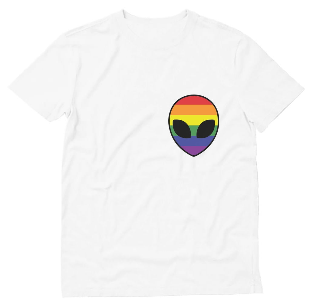 Tstars Men's LGBT Clothing Gay Alien Head UFO Funny Gay Lesbian Rights Support Pride Parade Rainbow Flag Gay Gifts for Husband Gay Shirt for Him Shirts for Men T-Shirt Tstars Men's LGBT Clothing Gay Alien Head UFO Funny Gay Lesbian Rights Support Pride Parade Rainbow Flag Gay Gifts for Husband Gay Shirt for Him Shirts for Men T-Shirt