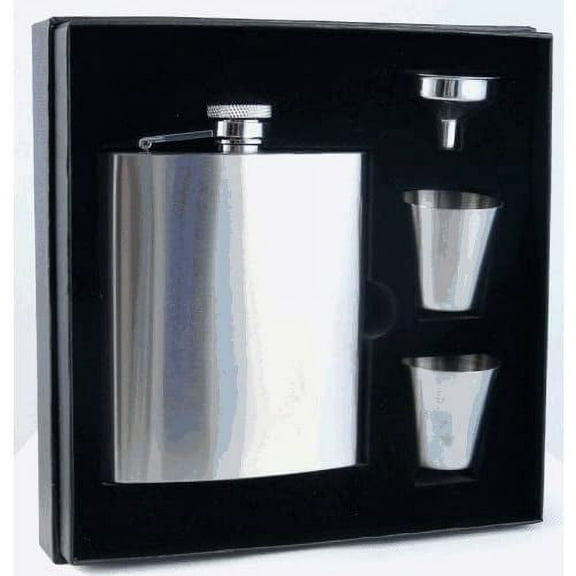 Gifts Infinity® 8oz Stainless Steel Groomsman, Bridesmaid Flask - (1, 8oz Flask Funnel shot glass)