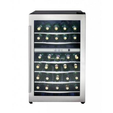 Danby Designer 4.0 Cubic Foot Free-Standing Wine Cooler in Stainless