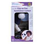 Dreambaby Clip-on Fan with Soft Fins - Baby Strollers Accessories for Infants & Toddlers - Blue