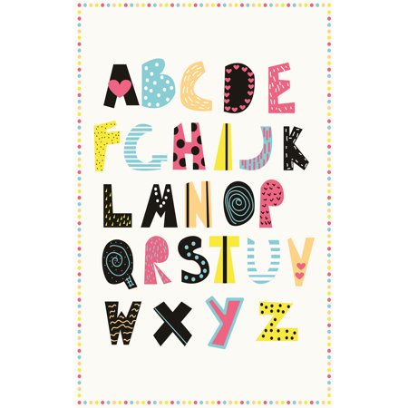 Alphabet Vinyl   Rectangle  3.2 x4.8