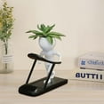 thumbnail image 4 of Cinta de correr Fitness Hombre Adornos para macetas Decoración para el jardín Diseño en resina Artesanía, 4 of 8