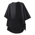 thumbnail image 2 of Klisyaur Mens Oversize Tee Tops Short Sleeve Summer Casual Breathable Comfortable Solid Color Shirts for Beach, 2 of 4