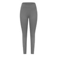 thumbnail image 5 of QATAINLAV Womens Butt Lifting Flare Leggings V Crossover High Waisted Tummy Control Yoga Pants Solid Casual Running Workout Legging Pant on Sale Clearance Gray XL, 5 of 8