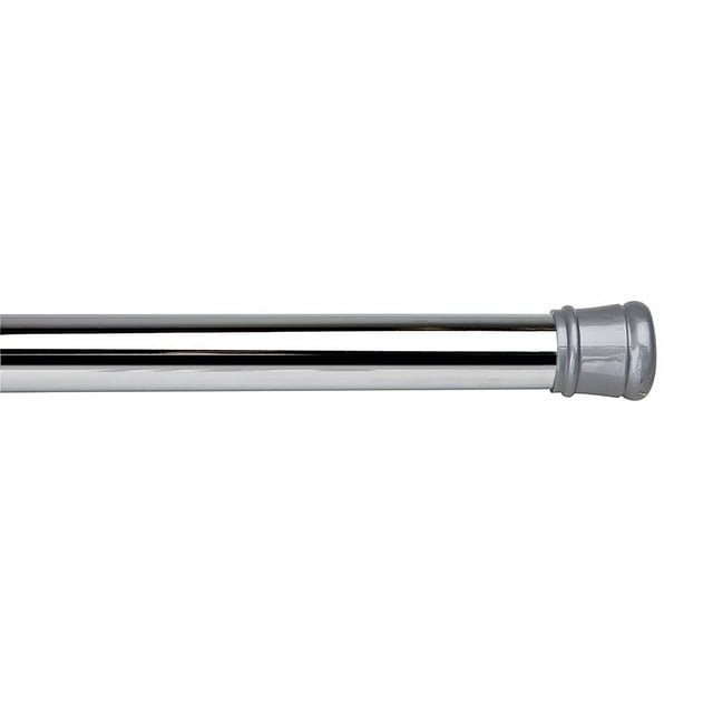 Bath Bliss Rideau à Ressort à Tension / Réglable Extensible 42 -76 / Tringle de Douche / Perchoir / Séparateur de Pièce / Sans Rouille / Sans Perçage / Chrome, Argent