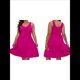 thumbnail image 2 of Vestidos de Verano para Mujer, de Gran Tamaño, con Hombros Descubiertos, Lisos, Sin Mangas, con Volantes en el Bajo, Vestidos Cortos con , Color Rosa Rojo, XXL, 2 of 7