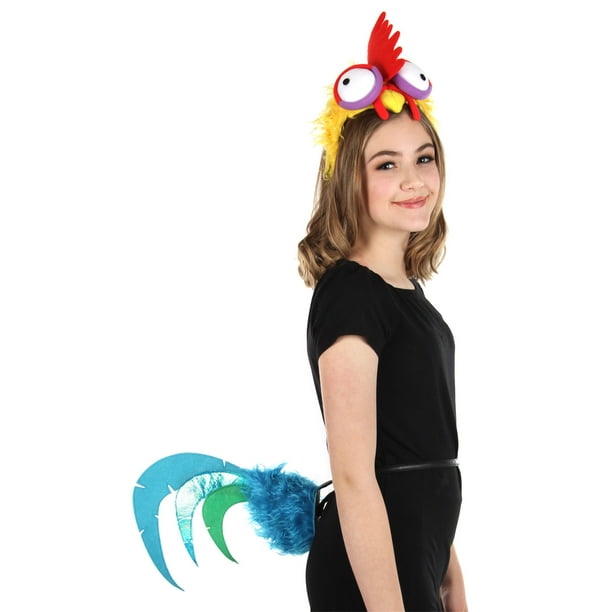 Disney Moana Hei Hei Headband Tail Rooster Costume Kit For Kids And Adults Walmart Com Walmart Com