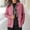 Pink, variant on Idoravan Cardigans for Women Spring Fashion Women Casual Pockets Long Sleeve Casual Solid Coat Cardigan Blouse