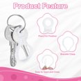 thumbnail image 3 of 30Pcs Plastic Lobster Clasps, 47mm Lanyard Claw Snap Clip Hooks Fasteners, White, 3 of 6