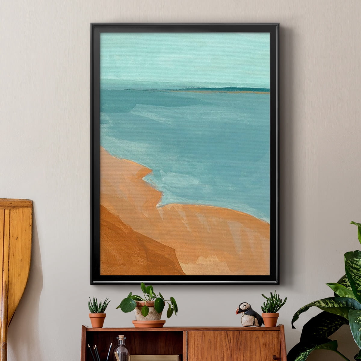 Out on the Sandbar II Premium Framed Print, in Gold, Black, or Silver - Ready to Hang