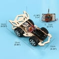 thumbnail image 7 of Assembly Racing RC Car Wooden DIY Building Kit Educational Toy for Kids Engineering Vehicle Project, 7 of 7