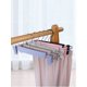 thumbnail image 1 of 10pcs Green Plastic Clothes Hanger, Adjustable Wardrobe Pants Rack, Clothes Drying Rack, 1 of 4