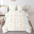 thumbnail image 1 of Erosebridal Pink Bowknot Bedding Sets Queen Size, Rustic Floral Comforter Sets with Sheets, Princess Style Decor, Reversible, 1 of 1