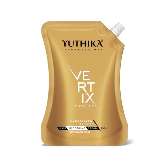 Yuthika Pro. Vertix Hair Smoothening & Straightening Cream | Hydrolyzed Keratin | 500ml / 16.90 Oz
