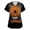 Black(Halloween Pumpkin), variant on Halloween Scrubs for Women Funny Cartoon Pumpkin Bat Nursing Uniform Trendy V-Neck Side Slits Scrub Shirt Holiday Short Sleeve Tees Blouse with Pockets Orange XL