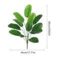 thumbnail image 3 of Árbol artificial alto en maceta para decoración de sala de estar, tronco de madera realista, planta de interior para piso, 45x60 cm, verde., 3 of 6