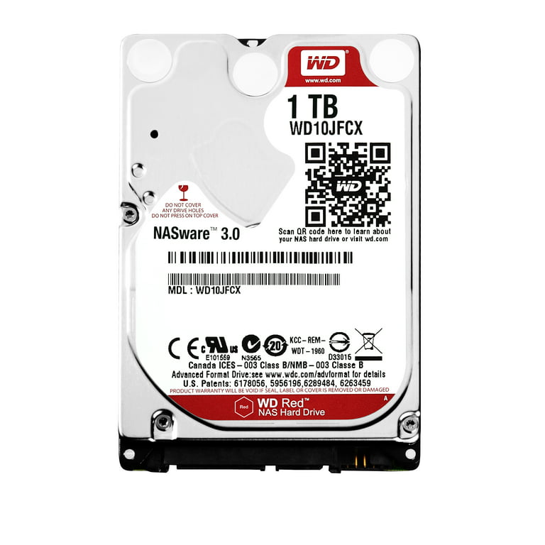 1TB NAS Hard Disk Drive 5400 Class SATA 6Gb/s 16MB Cache 2.5 Inch - WD10JFCX - Walmart.com