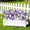 thumbnail image 6 of Scidweet 24 Bundles Artificial Geranium Flowers for Outdoors, Faux Silk Flowers Plants for Spring Summer Garden Patio Home Decoration, Mixcolor, 6 of 7