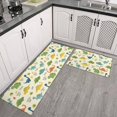 thumbnail image 2 of Dinosaur and Text Beige Pattern Anti Fatigue Kitchen Rugs Set Of 2, Non Slip Washable Decorative Floor Mats for Kitchen Sink Laundry, 17"x30" and 17"x47", 2 of 5