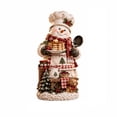 thumbnail image 2 of MInHoues Christmas Snowman Tabletop Figurine, Cute Resin Winter Holiday Ornament for Home Office Decor, Festive Snowman Decoration for Mantel Shelf, 2 of 6