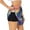 Black, variant on Hip-Hop DJ Dolphin for Women's Double Layer Athletic Shorts High-Performance Gym Shorts with Inner Pocket, Elastic Waistband-Large