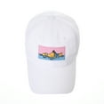 thumbnail image 2 of WITHMOONS The Simpsons Baseball Cap Beach Homer Embroidery Hat HL11032 (White), 2 of 5