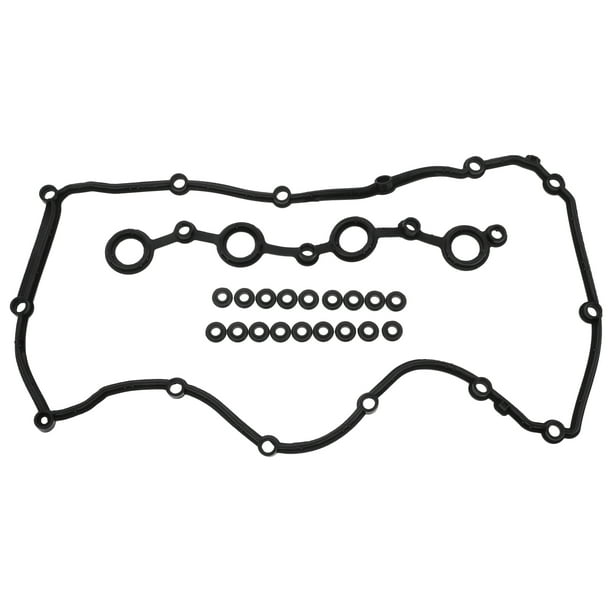 Junta de tapa de válvula Unique Bargains, junta de sello de válvula de cabeza de cilindro, para Jeep Compass 2007-2017, goma, con junta, negra, juego de junta de tapa de balancines