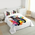 thumbnail image 3 of jejeloiu Dirt Bike Bedding Comforter Set,Extreme Motorcycle Soprt Twin Comforter Sets,Watercolor Splash Ink Bedding Set For Noys Kids,Ultra Soft Home Decor Reversible,2-Piece, 3 of 8