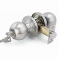thumbnail image 1 of Door Handle, Round Knob Lock Door Lock, Key Lock, Latch Size 70mm, 1 of 5