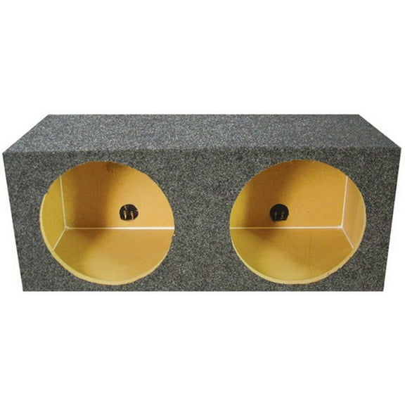 Qpower QMPSQ10E Empty Woofer Box (2)10" Square Style *Mpsq10E*