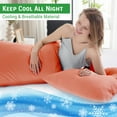 thumbnail image 3 of GOGREEN Waterproof Pillow Protectors with Zipper - King Size Cooling Bamboo Rayon Pillow Case Cover, Bed Bug Pillow Cover, Zippered Plastic Pillowcase (2 Packs, King 20"x36"), 3 of 8