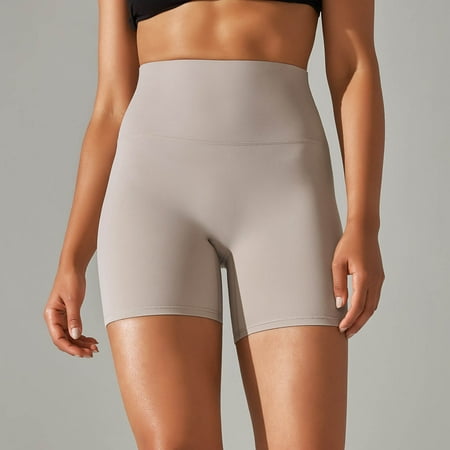 ZHUGeLI Biker Shorts for Women High Waist Tummy Control Stretch Spandex Workout Shorts for Yoga Running Athletic Gym