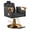 Black-Gold, variant on KIGOTY Salon Chair for Hair Stylist, Reclining Salon Chair, Professional Styling Salon Chairs with Heavy Duty Hydraulic Pump, 440LBS,All Black