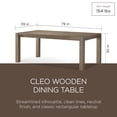thumbnail image 2 of Maven Lane Contemporary Cleo Dining Table with 6 Gia Dining Chairs, Refine Grey, 2 of 12