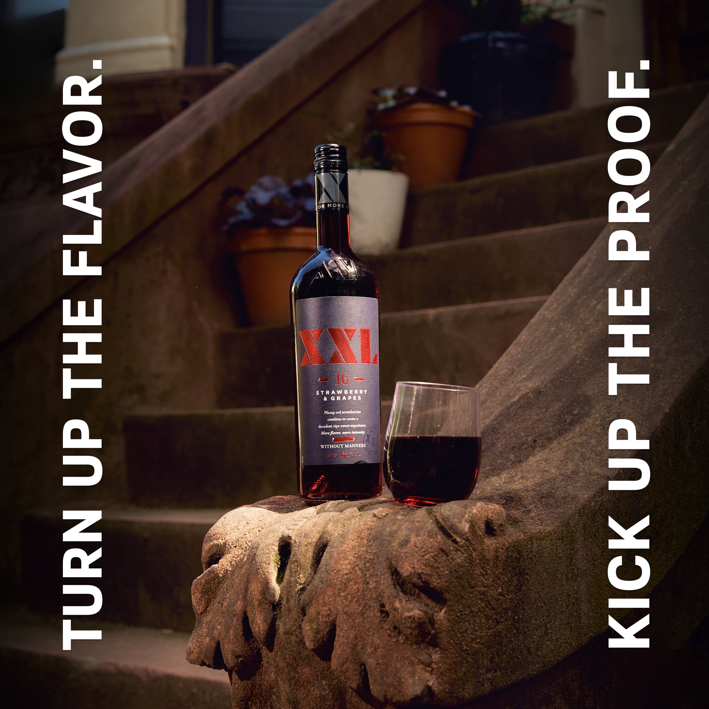 XXL Strawberry & Grapes Moscato, 750 mL Glass Bottle, 16% ABV