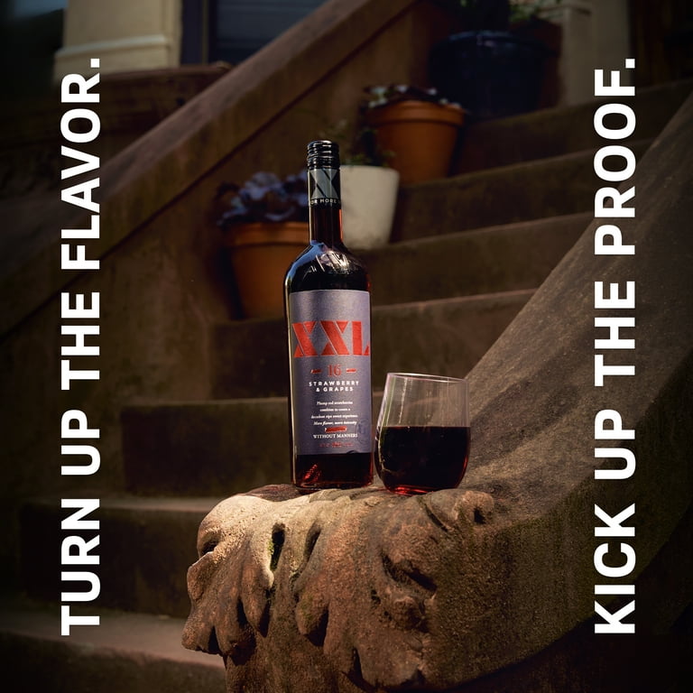 XXL Strawberry & Grapes Moscato, 750 mL Glass Bottle, 16% ABV