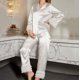 thumbnail image 5 of Pajama de Manga Larga para Mujer Turndown Collar Ropa de Casa Sexy Blusa Pantalones Conjunto de Sueño, 5 of 5