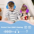 thumbnail image 2 of Casque Antibruit pour Enfants, Protection des Oreilles pour Camion Monster Jam Feux d'Artifice, Protection Auditive Cache-Oreilles Réduction de Bruit pour Autisme Sensoriel Tout-Petits Enfants -Indigo, 2 of 7