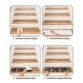 thumbnail image 5 of Stair Treads for Wooden Steps, Colorful Morocco Peel and Stick Stair Treads with Reusable Adhesive, Modern Geometric Abstract Art Non Slip Indoor Stairs Runner Rugs Mats for Elders Dogs 8"x30" 4PCS, 5 of 6